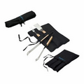 3 Piece BBQ Set w/ Wooden Handle